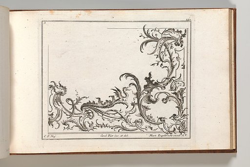 Design for the Decoration of the Lower Right Corner of a Ceiling, plate 3 from "Unterschiedliche neü inventirte Decken oder Plafond"