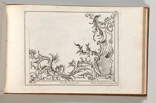 Design for the Decoration of the Lower Right Corner of a Ceiling, plate 4 from "Unterschiedliche neü inventirte Decken oder Plafond"