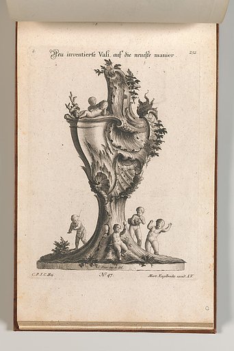 Design for a large Lidded Vase, plate 1 from "Neu inventierte Vasi auf die neueste manier"