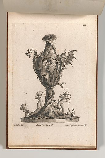 Design for a large Vase or Ewer representing Air, plate 2 from "Neu inventierte Vasi auf die neueste manier"