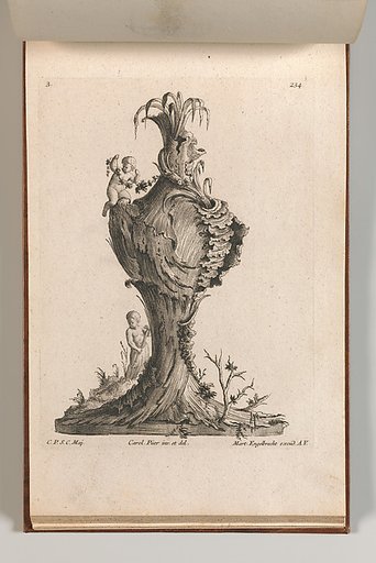 Design for a large Vase representing Earth, plate 3 from "Neu inventierte Vasi auf die neueste manier"