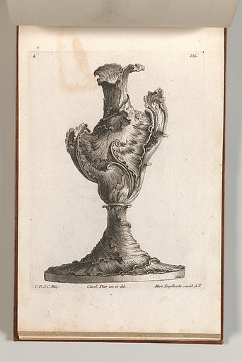 Design for a large Asymmetrical Vase, plate 4 from "Neu inventierte Vasi auf die neueste manier"