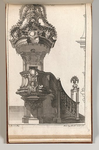 Design for a Pulpit, plate 1 from an Untitled Series of Pulpit Designs
