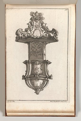 Design for a Pulpit, plate 3 from an Untitled Series of Pulpit Designs