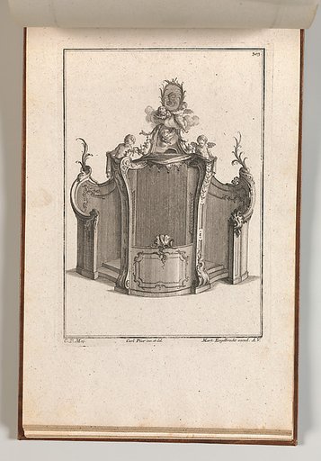 Design for a Confessional, plate 2 from an Untitled Series of Designs for Confessionals