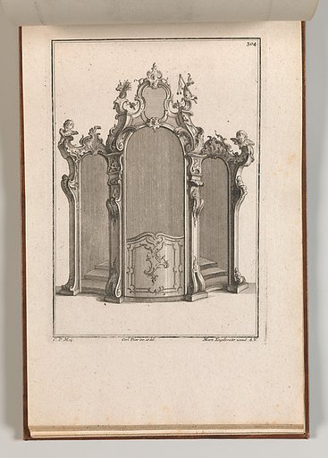 Design for a Confessional, plate 3 from an Untitled Series of Designs for Confessionals