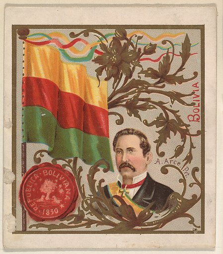 Bolivia, from the International Cards series (N238), issued by Kinney Bros.