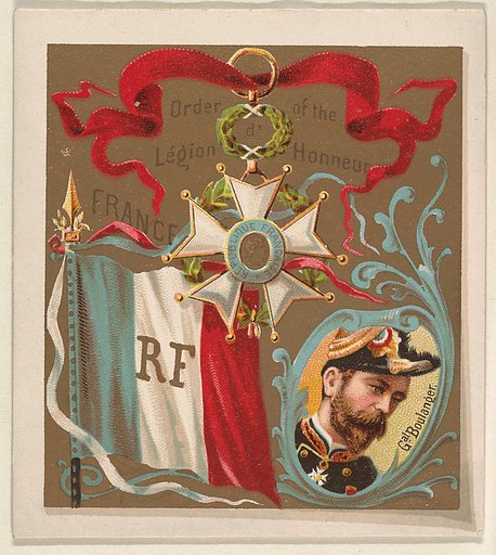 France, from the International Cards series (N238), issued by Kinney Bros.