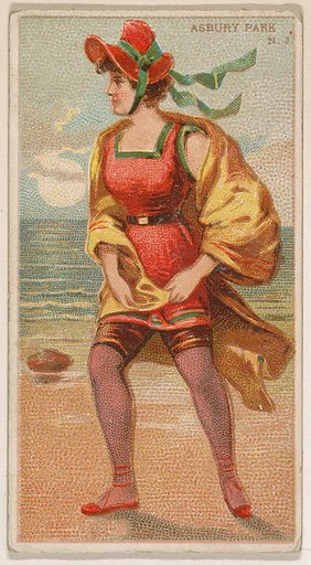 Asbury Park, New Jersey, from the Surf Beauties series (N232), issued by Kinney Bros.