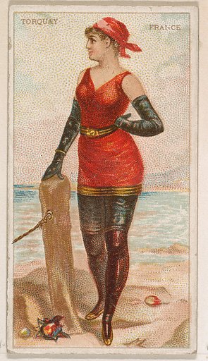 Torquay, France, from the Surf Beauties series (N232), issued by Kinney Bros.