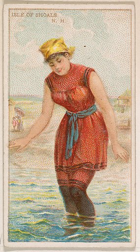 Isle of Shoals, New Hampshire, from the Surf Beauties series (N232), issued by Kinney Bros.