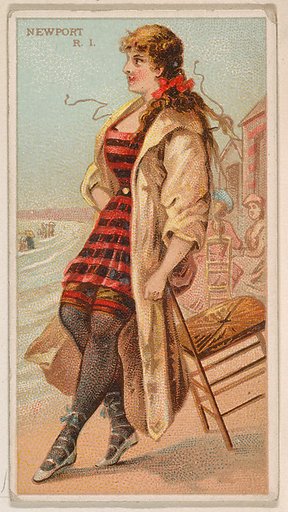 Newport, Rhode Island, from the Surf Beauties series (N232), issued by Kinney Bros.