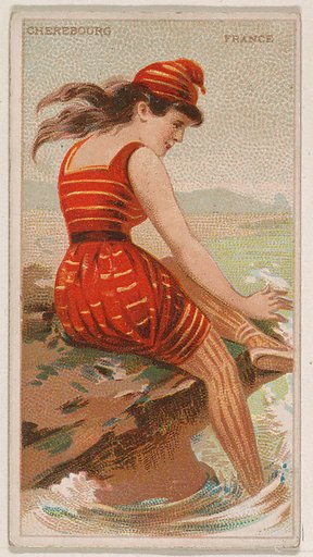 Cherebourg, France, from the Surf Beauties series (N232), issued by Kinney Bros.