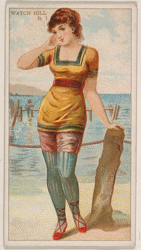 Watch Hill, Rhode Island, from the Surf Beauties series (N232), issued by Kinney Bros.