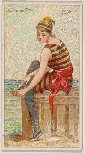 Val Andre, France, from the Surf Beauties series (N232), issued by Kinney Bros.