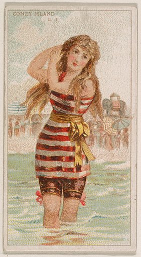 Coney Island, from the Surf Beauties series (N232), issued by Kinney Bros.