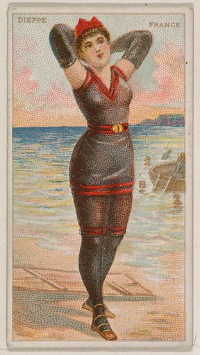 Dieppe, France, from the Surf Beauties series (N232), issued by Kinney Bros.