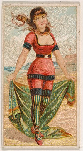 Old Point Comfort, Virginia, from the Surf Beauties series (N232), issued by Kinney Bros.