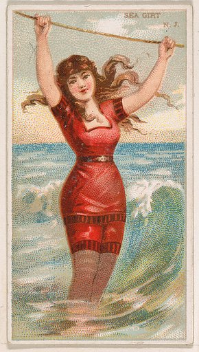 Sea Girt, New Jersey, from the Surf Beauties series (N232), issued by Kinney Bros.