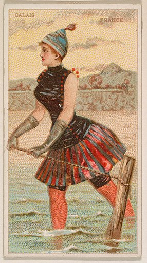 Calais, France, from the Surf Beauties series (N232), issued by Kinney Bros.