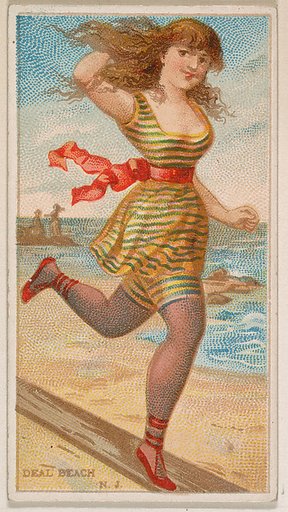 Deal Beach, New Jersey, from the Surf Beauties series (N232), issued by Kinney Bros.