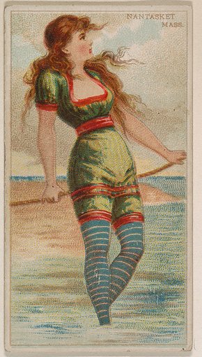 Nantasket, Massachusetts, from the Surf Beauties series (N232), issued by Kinney Bros.