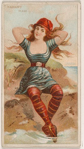 Nahant, Massachusetts, from the Surf Beauties series (N232), issued by Kinney Bros.
