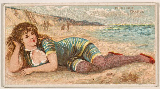 Boulogne, France, from the Surf Beauties series (N232), issued by Kinney Bros.
