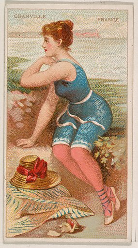 Granville, France, from the Surf Beauties series (N232), issued by Kinney Bros.