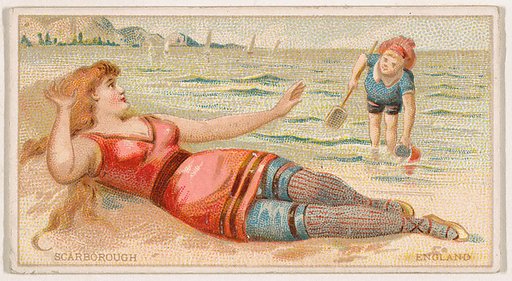 Scarborough, England, from the Surf Beauties series (N232), issued by Kinney Bros.