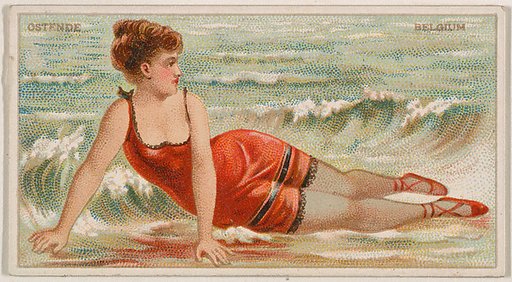Ostende, Belgium, from the Surf Beauties series (N232), issued by Kinney Bros.