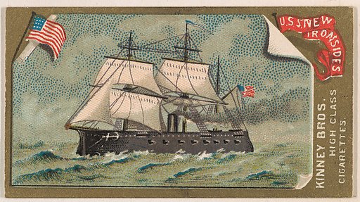 U.S.S. New Ironsides, from the Naval Vessels of the World series (N226) issued by Kinney Bros.