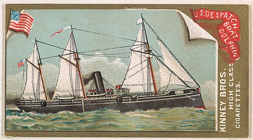 U.S. Despatch Boat Dolphin, from the Naval Vessels of the World series (N226) issued by Kinney Bros.