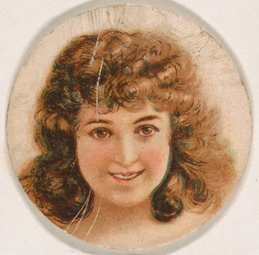 Portrait of woman, from the Novelties series (N228, Type 1) issued by Kinney Bros.