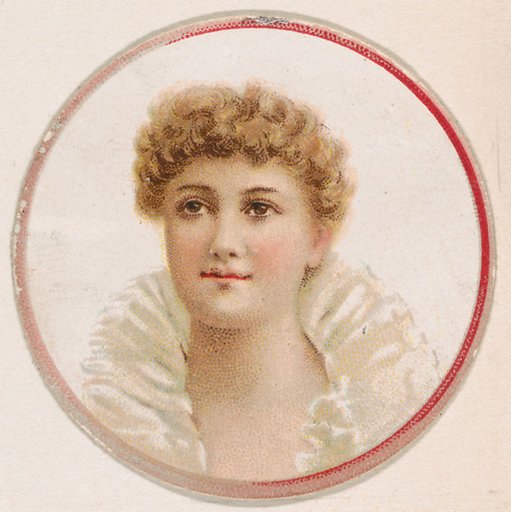 Portrait of woman, from the Novelties series (N228, Type 2) issued by Kinney Bros.