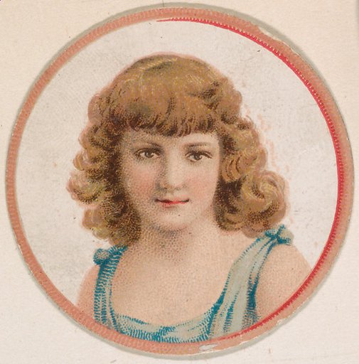 Portrait of woman, from the Novelties series (N228, Type 2) issued by Kinney Bros.