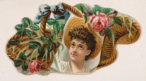 Basket of flowers, from the Novelties series (N228, Type 3) issued by Kinney Bros.