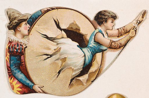 Clown hoop, from the Novelties series (N228, Type 3) issued by Kinney Bros.
