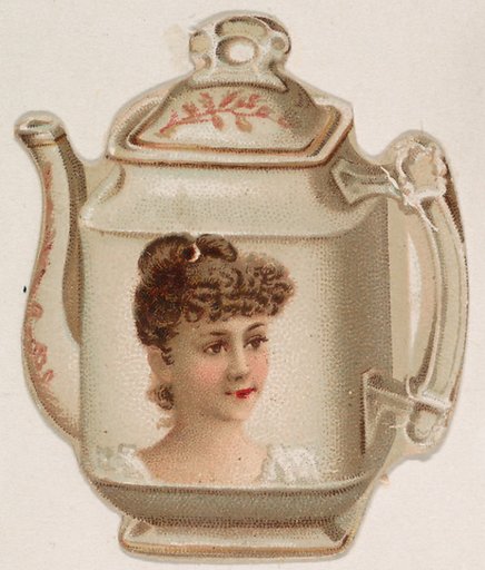 Teapot, from the Novelties series (N228, Type 3) issued by Kinney Bros.