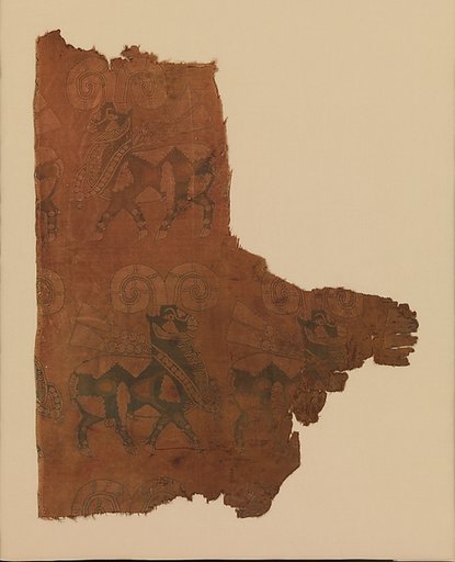 Textile with Processions of Rams
