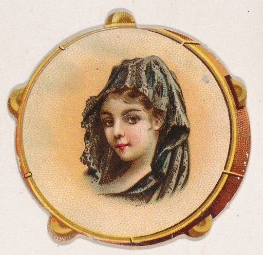 Tambourine, from the Novelties series (N228, Type 3) issued by Kinney Bros.