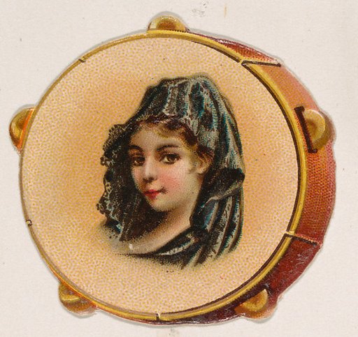 Tambourine, from the Novelties series (N228, Type 4) issued by Kinney Bros.