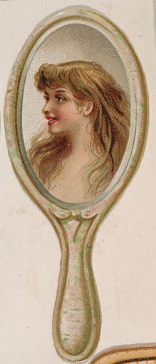 Mirror, from the Novelties series (N228, Type 4) issued by Kinney Bros.
