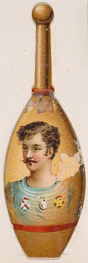 Indian club, from the Novelties series (N228, Type 3) issued by Kinney Bros.