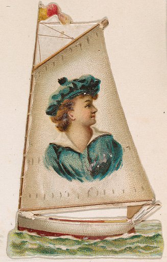 Sailboat, from the Novelties series (N228, Type 4) issued by Kinney Bros.
