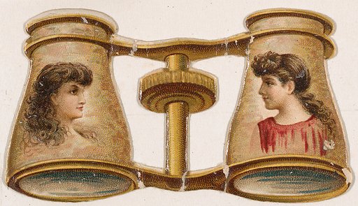 Opera glasses, from the Novelties series (N228, Type 4) issued by Kinney Bros.