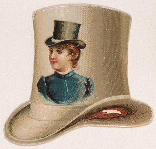 Top hat, from the Novelties series (N228, Type 4) issued by Kinney Bros.