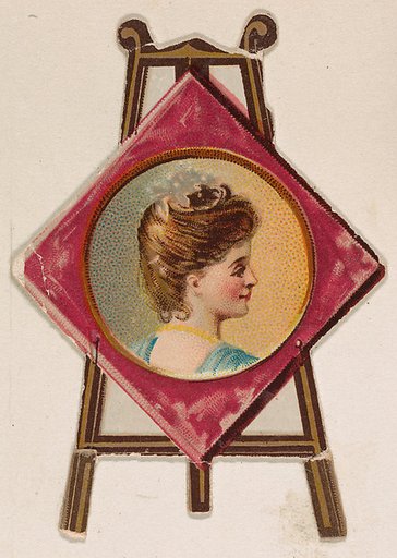 Painting easel, from the Novelties series (N228, Type 3) issued by Kinney Bros.