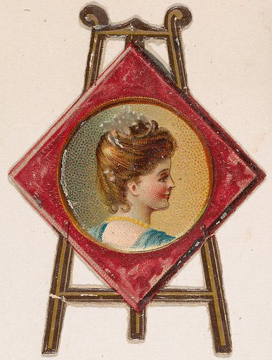 Painting easel, from the Novelties series (N228, Type 4) issued by Kinney Bros.