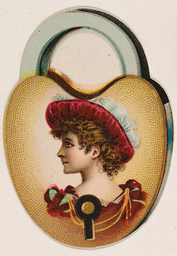 Padlock, from the Novelties series (N228, Type 3) issued by Kinney Bros.